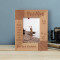 A Brother Is A Lens Through Which You See Your Childhood Personalized Wooden Frame 3 1/2" x 5" Brown (Vertical)