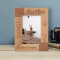 A Brother Is A Lens Through Which You See Your Childhood Personalized Wooden Frame 4" x 6" Brown (Vertical)