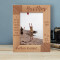 A Brother Is A Lens Through Which You See Your Childhood Personalized Wooden Frame 5" x 7" Brown (Vertical)