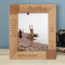 A Brother Is A Lens Through Which You See Your Childhood Personalized Wooden Frame 8" x 10" Brown (Vertical)