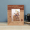Always My Brother Forever My Friend Personalized Wooden Frame 3 1/2" x 5" Brown (Vertical)