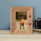 Because I Have Brother I'll Always Have A Friend Personalized Wooden Frame 3 1/2" x 5" Brown (Vertical)