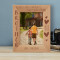 Because I Have Brother I'll Always Have A Friend Personalized Wooden Frame 5" x 7" Brown (Vertical)