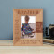 Friends Are Forever Brother Are For Live Personalized Wooden Frame 3 1/2" x 5" Brown (Vertical)