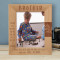 Friends Are Forever Brother Are For Live Personalized Wooden Frame 8" x 10" Brown (Vertical)