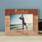 There's No Buddy Like A Brother Personalized Wooden Frame-7" x 5" Brown Horizontal