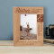 A Brother Childhood Memories Growing Up Together Personalized Wooden Frame 4" x 6" Brown (Vertical)