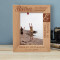 A Brother Childhood Memories Growing Up Together Personalized Wooden Frame 5" x 7" Brown (Vertical)