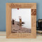 A Brother Childhood Memories Growing Up Together Personalized Wooden Frame 8" x 10" Brown (Vertical)