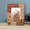 Best Brother Are Forever Friends Whose Hearts Are Bound Together By The Love Of A Family Personalized Wooden Frame 4" x 6" Brown (Vertical)