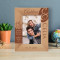 Sometimes The Heart Sees What Is Invisible To The Eye Personalized Wooden Frame 4" x 6" Brown (Vertical)