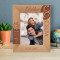 Sometimes The Heart Sees What Is Invisible To The Eye Personalized Wooden Frame 5" x 7" Brown (Vertical)