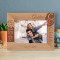 Sometimes The Heart Sees What Is Invisible To The Eye Personalized Wooden Frame-7" x 5" Brown Horizontal