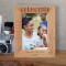 Godmother Walking Beside Me To Help And Guide Me Personalized Wooden Frame 5" x 7" Brown (Vertical)