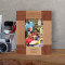 Godmother Is Blessing Of Love Personalized Wooden Frame 3 1/2" x 5" Brown (Vertical)
