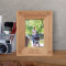 Godmother Personalized Wooden Frame 3 1/2" x 5" Brown (Vertical)