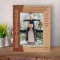 Godfather A Godchild Fills Your Heart With Love And Joy Personalized Wooden Frame 5" x 7" Brown (Vertical)