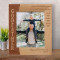 Godfather A Godchild Fills Your Heart With Love And Joy Personalized Wooden Frame 8" x 10" Brown (Vertical)