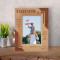 Godfather A Godchild Fills Your Heart With Love And Joy Personalized Wooden Frame 4" x 6" Brown (Vertical)