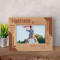 Godfather A Godchild Fills Your Heart With Love And Joy Personalized Wooden Frame-6" x 4" Brown Horizontal