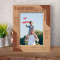 Godfather A Godchild Fills Your Heart With Love And Joy Personalized Wooden Frame 5" x 7" Brown (Vertical)