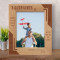 Godfather A Godchild Fills Your Heart With Love And Joy Personalized Wooden Frame 8" x 10" Brown (Vertical)