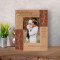 Godfathers Bring a Little Wisdom, Warmth, & Love To Every Life They Touch Personalized Wooden Frame 3 1/2" x 5" Brown (Vertical)