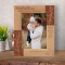 Godfathers Bring a Little Wisdom, Warmth, & Love To Every Life They Touch Personalized Wooden Frame 5" x 7" Brown (Vertical)
