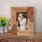 A Godfather Someone You Can Look Up To No Matter How Tall You Grow Personalized Wooden Frame 3 1/2" x 5" Brown (Vertical)