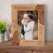 A Godfather Someone You Can Look Up To No Matter How Tall You Grow Personalized Wooden Frame 5" x 7" Brown (Vertical)