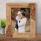 A Godfather Someone You Can Look Up To No Matter How Tall You Grow Personalized Wooden Frame 8" x 10" Brown (Vertical)