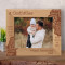 A Godfather Someone You Can Look Up To No Matter How Tall You Grow Personalized Wooden Frame-10" x 8" Brown Horizontal