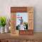 Godfather Personalized Wooden Frame 3 1/2" x 5" Brown (Vertical)