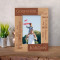 Godfather Personalized Wooden Frame 4" x 6" Brown (Vertical)