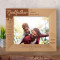 A Godfather Is A Treasure Personalized Wooden Frame-10" x 8" Brown Horizontal