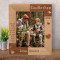 Godfather Bring a Little Wisdom, Warmth, & Love To Every Life They Touch Personalized Wooden Frame 8" x 10" Brown (Vertical)