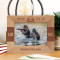USMC Never Give Up Personalized Wooden Frame-7" x 5" Brown Horizontal