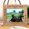 USMC Personalized Wooden Frame-10" x 8" Brown Horizontal