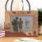 The Few The Proud USMC Personalized Wooden Frame-7" x 5" Brown Horizontal