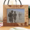 The Few The Proud USMC Personalized Wooden Frame-10" x 8" Brown Horizontal