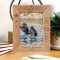 First To Fight Personalized Wooden Frame 5" x 7" Brown (Vertical)