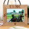 USMC Personalized Wooden Frame-10" x 8" Brown Horizontal