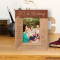 30th Birthday You Always Bring A Sweet Smile To My Face Personalized Wooden Frame 3 1/2" x 5" Brown (Vertical)