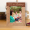 30th Birthday You Always Bring A Sweet Smile To My Face Personalized Wooden Frame 5" x 7" Brown (Vertical)