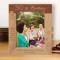 30th Birthday You Always Bring A Sweet Smile To My Face Personalized Wooden Frame 8" x 10" Brown (Vertical)