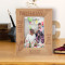 Happy 30th Birthday Personalized Wooden Frame 4" x 6" Brown (Vertical)