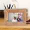 Happy 30th Birthday Personalized Wooden Frame-6" x 4" Brown Horizontal
