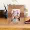 Today Is Your Day Smile Big And Laugh Long Personalized Wooden Frame 3 1/2" x 5" Brown (Vertical)
