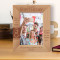 Age Is Merely The Number Of Years The World Has Been Enjoying You Personalized Wooden Frame 5" x 7" Brown (Vertical)