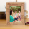 Happy Moments Happy Thoughts Happy Dreams Happy Feelings Personalized Wooden Frame 5" x 7" Brown (Vertical)